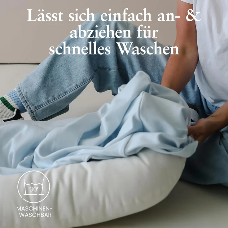 Snuggle Me® Babynest Bezug - Hochwertiger Babynestchen-Bezug aus 100% Bio-Baumwolle, Maschinenwaschbar und Kuschelweich – Bild 5