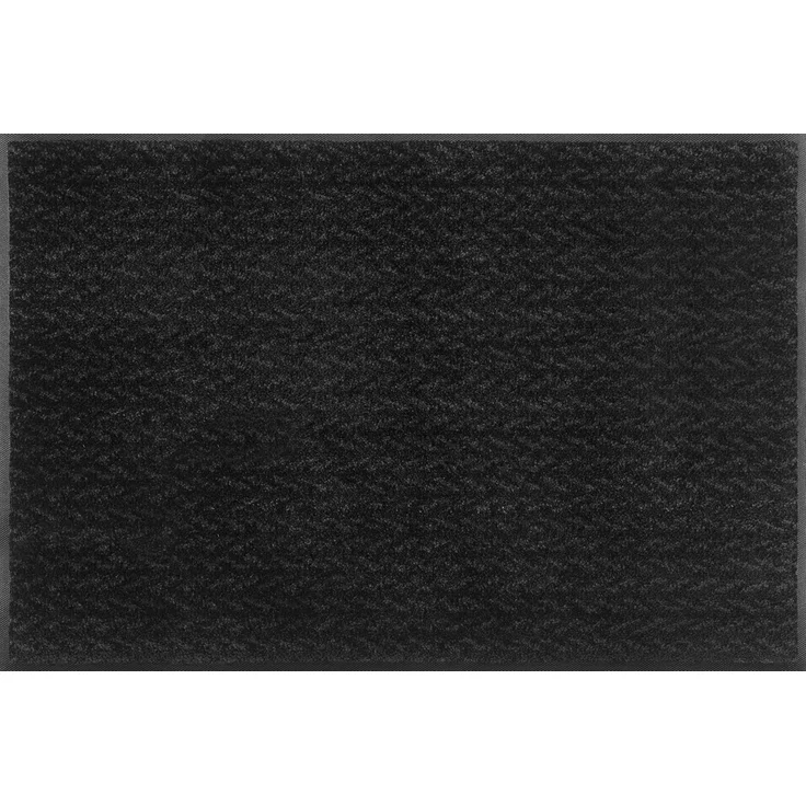 wash+dry by Kleen-Tex Teppich Duo Charcoal, rechteckig, Höhe: 9 mm, rutschhemmend, In- und Outdoor geeignet, waschbar