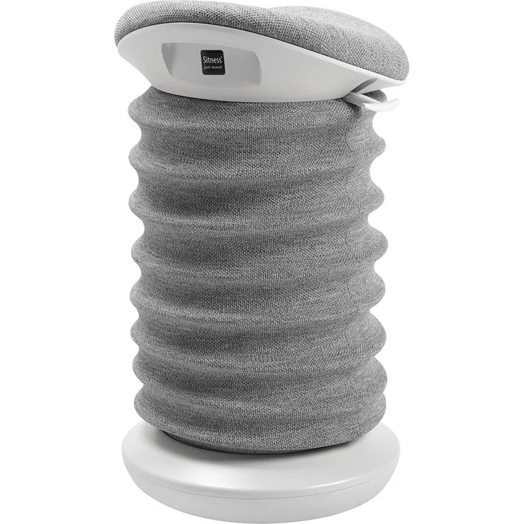 Sitness 'Aktiv-Sitz 4D' Ergonomischer Bürostuhl, Stoff weiß/grau, 37.5 x 64 x 36 cm, 110 kg belastbar – Bild 7