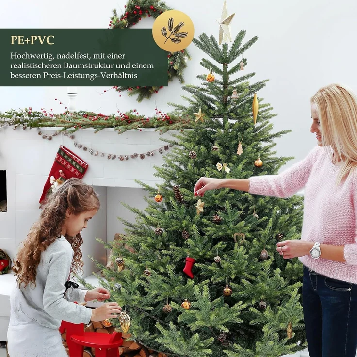 SALCAR Künstlicher Weihnachtsbaum 1,8 m – Bild 2