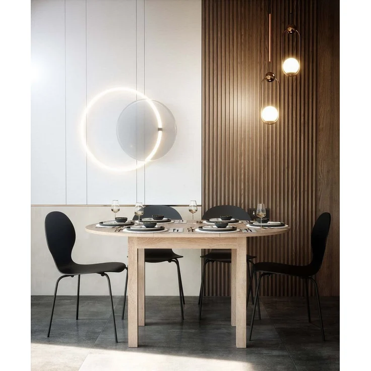 Newroom Esstisch Noa, ausziehbar bis 140cm Sonoma Eiche Küchentisch Speisetisch – Bild 1