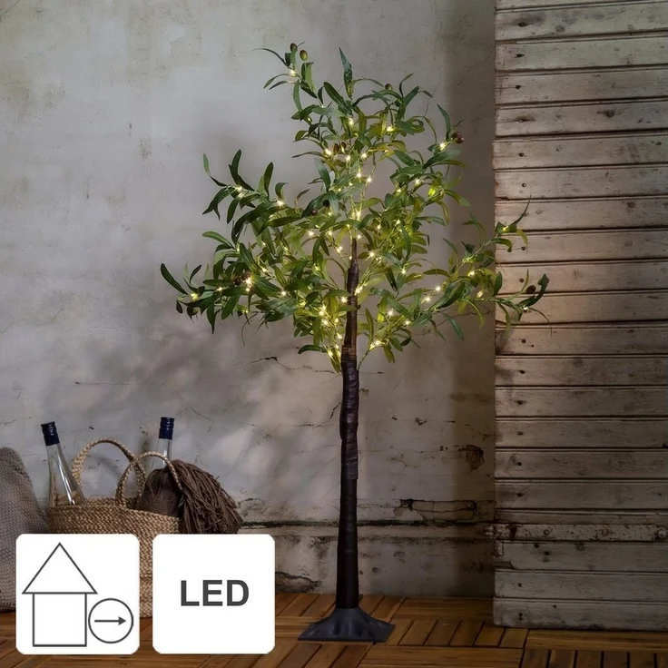 Künstlicher Olivenbaum ,Olivec, klein, 108 LEDS, outdoor, H 120cm – Bild 2