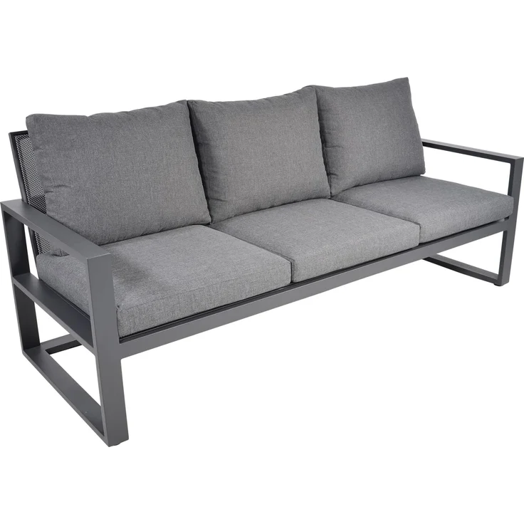 Loungebank Pina Colada Negro 209x80 cm