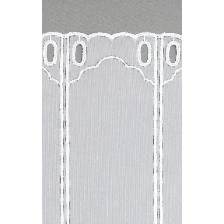 Scheibengardine von Lysel - Bogenmuster (Bx H) 54cm * 90cm reinweiß/Weiß – Bild 5