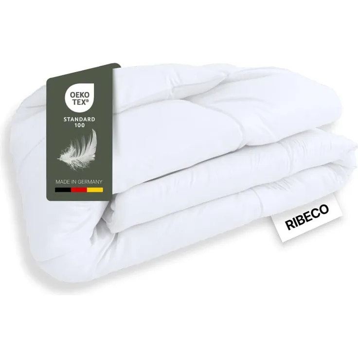 RIBECO Daunenbettdecke Johanna, Füllung: 80% Daunen, 20% Federn, Bezug: Baumwolle, Naturprodukt zum TOP-Preis!