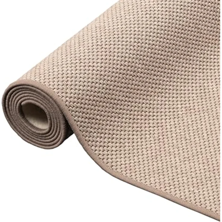 Snapstyle Flachgewebe-Teppich, Cognac, 160x200 cm, strapazierfähig und pflegeleicht, geeignet für Fußbodenheizung – Bild 4