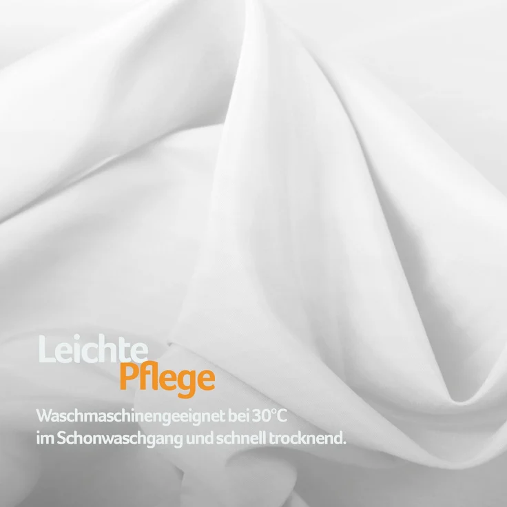 Gardine mit Ösen *** x *** cm ( Breite x Länge ) in ***, blickdichter Vorhang, Ösenvorhang in vielen Variationen 140x245 cm Weiß – Bild 9