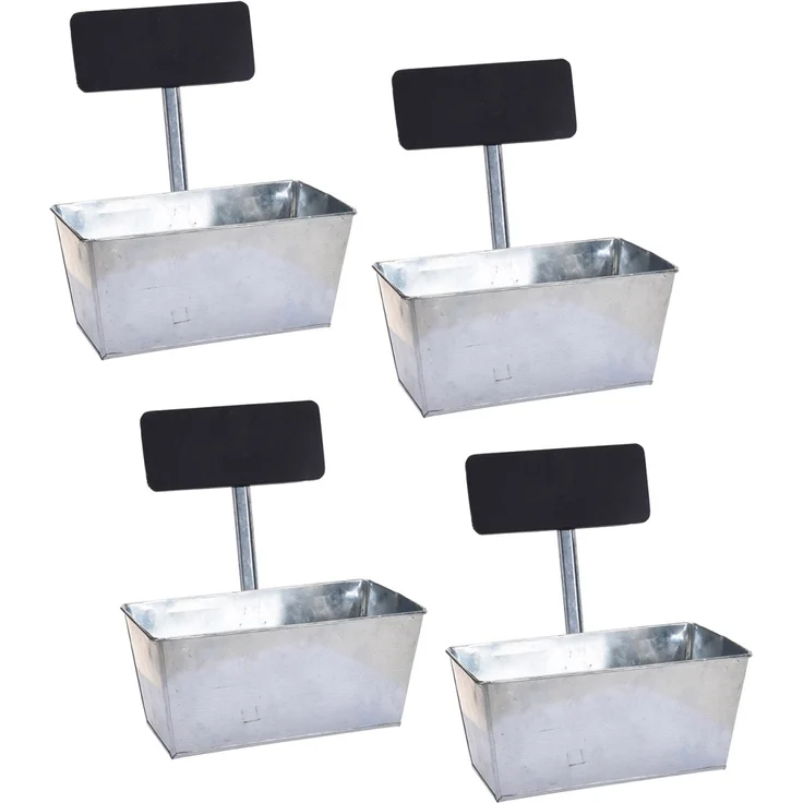 HTI-Living mit Beschriftungsfeld Blumenkasten 4er Set – Bild 1