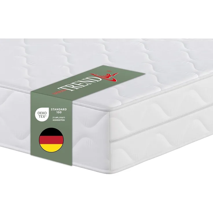 Badenia Bettcomfort Trendline BT 100 2 in 1 Duo orthopädische 7-Zonen Komfortmatratze, Härtegrad 2 und 3, 90x190 cm, Öko-Tex zertifiziert, produziert nach deutschem Qualitätsstandard
