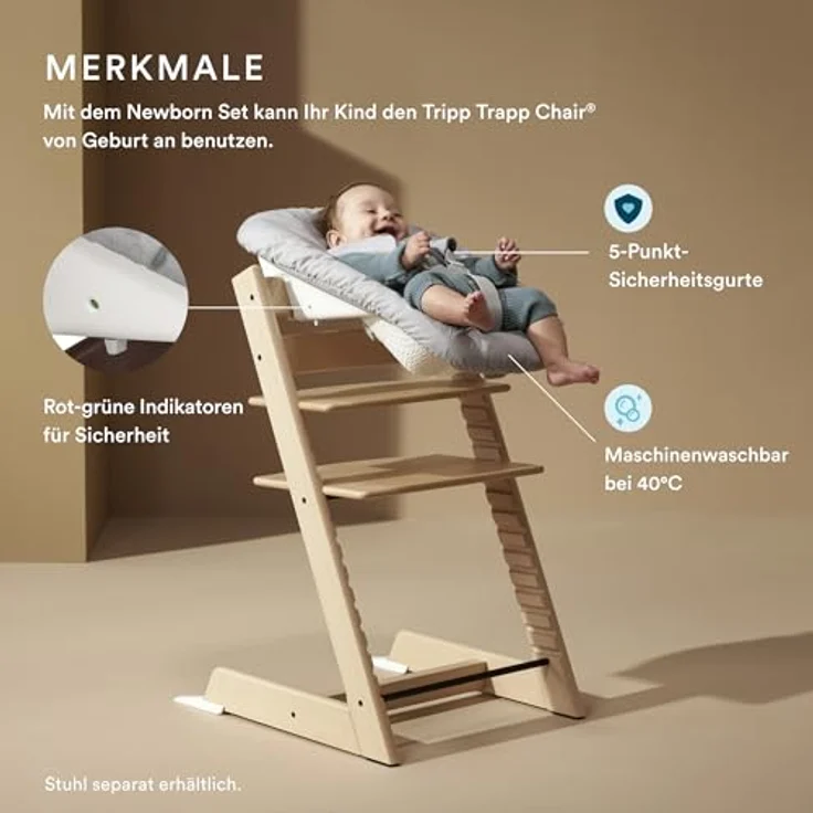 Stokke Tripp Trapp® Neugeborenen Set Grey grau – Bild 3