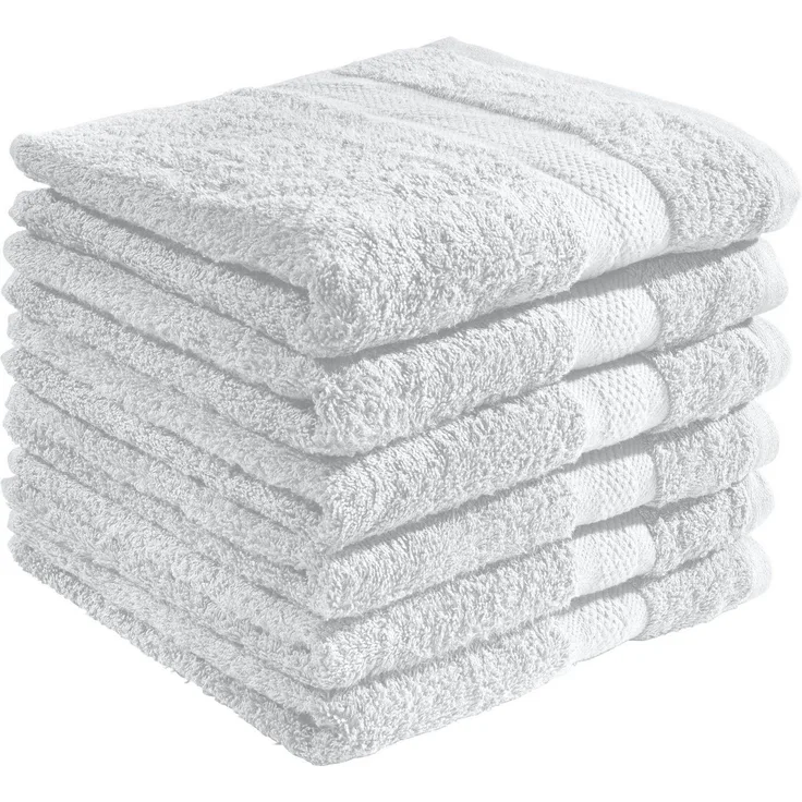 REDBEST Handtuch Handtuch "Chicago" 6er-Pack, Frottier (6-St), Walk-Frottier Uni