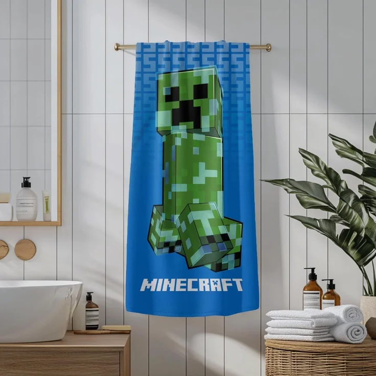 Minecraft Strandtuch Minecraft Badetuch Creeper Strandtuch – Bild 6
