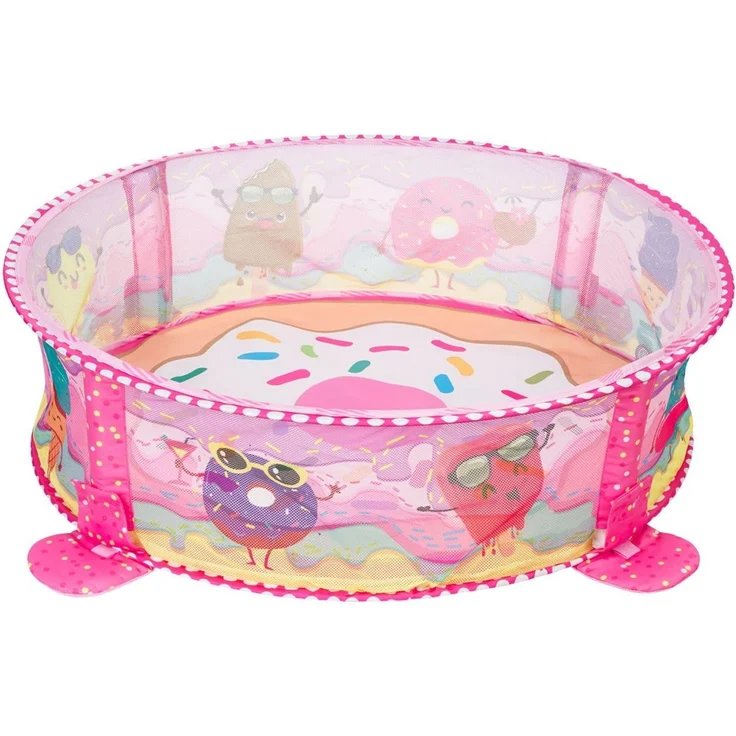 Kikka boo Spielbogen 30 Bälle Krabbeldecke Bällebad abnehmbare Spielzeuge rosa pink – Bild 5
