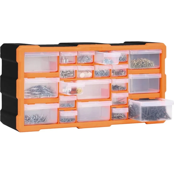 vidaXL Multi-Schubladen-Organizer mit 22 Schubladen 49x16x25,5 cm 147583 – Bild 6