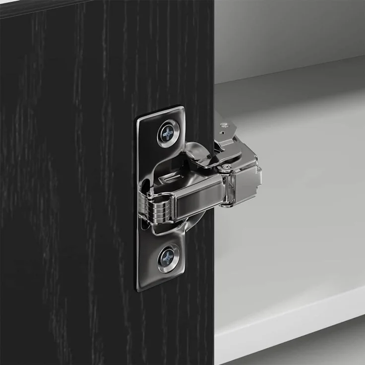 vidaXL Hängeschrank Schwarze Eiche und Weiß 57 x 57 x 40 cm 884187 – Bild 9