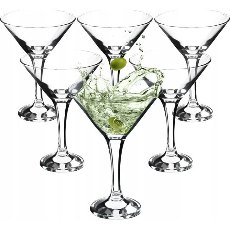 KADAX Martini-Gläser für Getränke, 175 ml, 6-teiliges Glas-Set