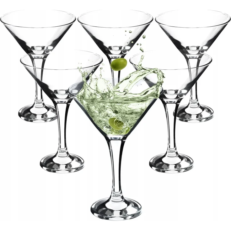 KADAX Martini-Gläser für Getränke, 175 ml, 6-teiliges Glas-Set – Bild 1