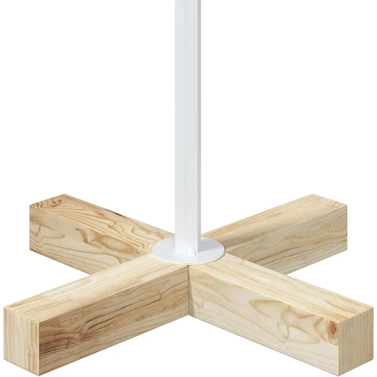 vidaXL Metall Weihnachtsbaum KUOPIO 60 cm Stahl Weiß 42053872 – Bild 6