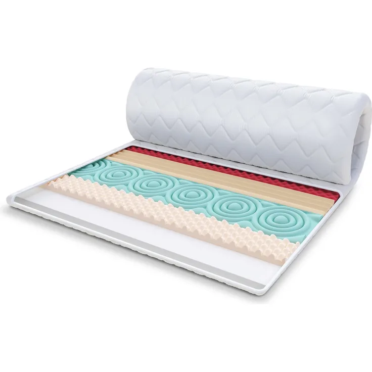 Topper 100x200 cm Matratzenauflage mit HR-Schaum Kaltschaum 6 cm Schoner H2 H4