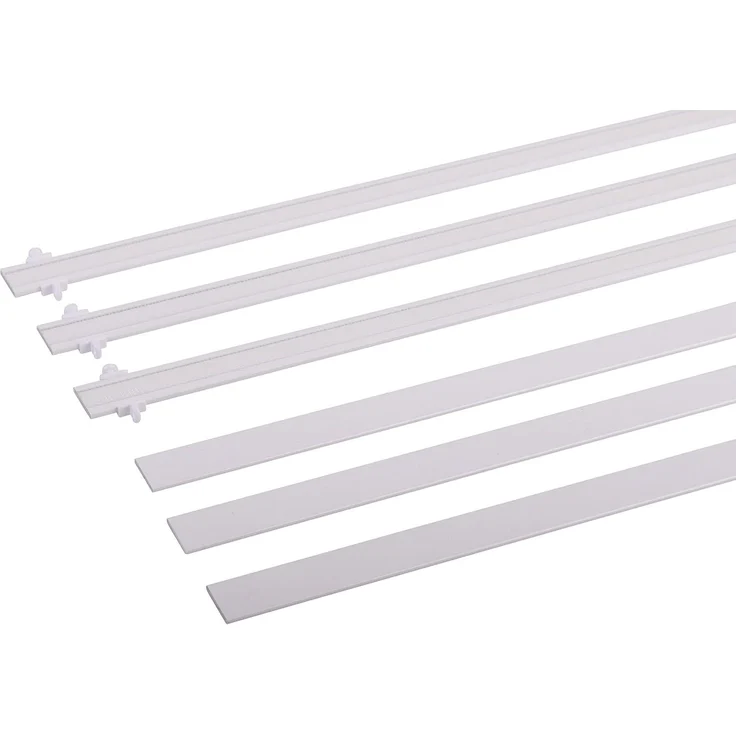 Deco-Raum Paneelwagen mit Klettband und Beschwerungsprofil, Schiebegardinen, (Komplett-Set, 3-St, Flächenvorhangschienen Set), Flächenvorhang-Technik – Bild 1