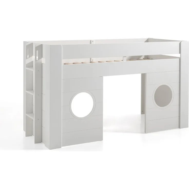 Hochbett Karella 215x96x120 Spielbett MDF Weiß