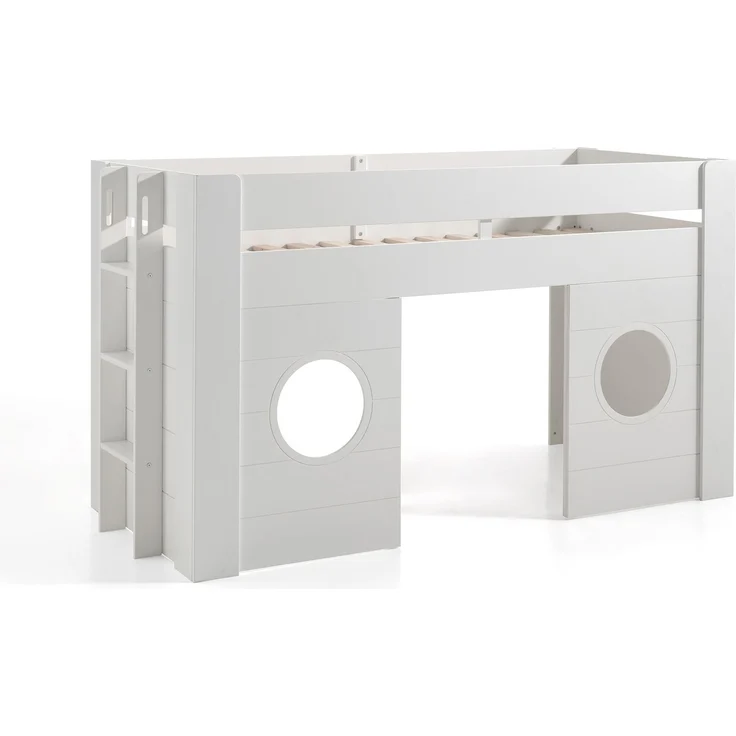 Hochbett Karella 215x96x120 Spielbett MDF Weiß – Bild 1