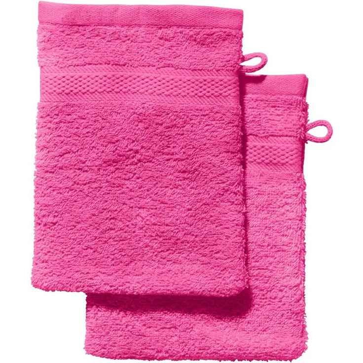 REDBEST Waschhandschuh Waschhandschuh "Chicago" 2er-Pack, Frottier (2-St), Walk-Frottier Uni – Bild 1