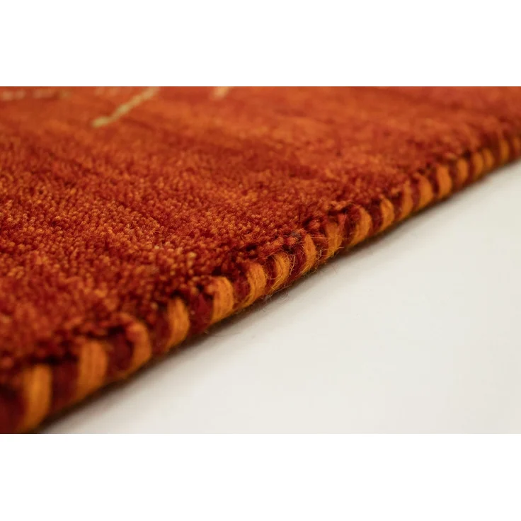 Gabbeh Teppich - Indus »Tella« 350 x 250 cm - rost – Bild 4