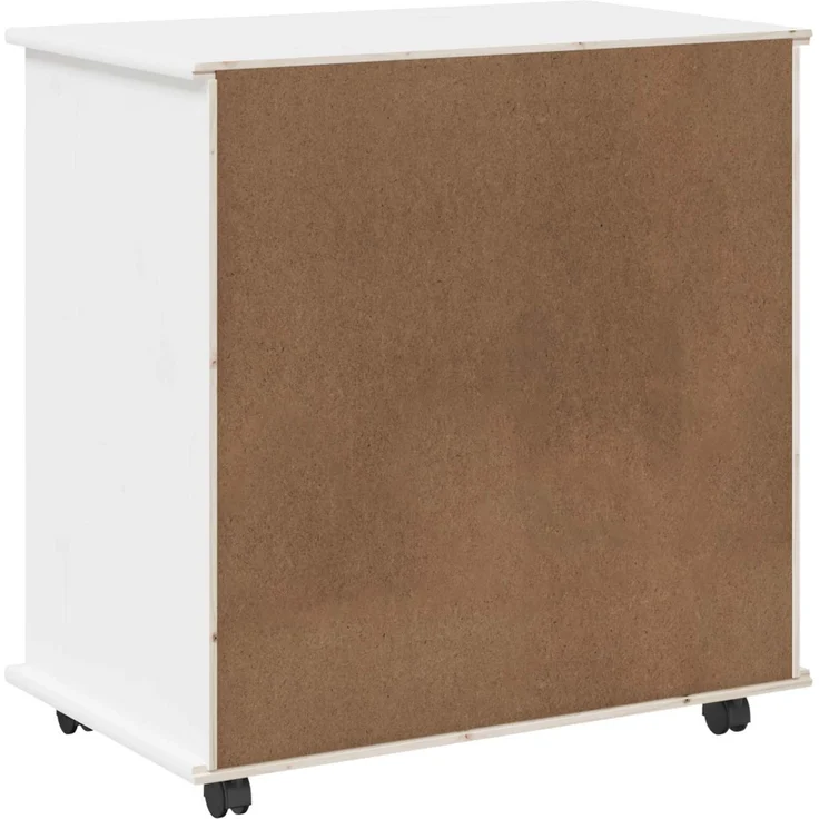 vidaXL Rollschrank MOSS 63,5 x 39 x 65,5 cm Massivholz Kiefer Weiß 42028381 – Bild 7
