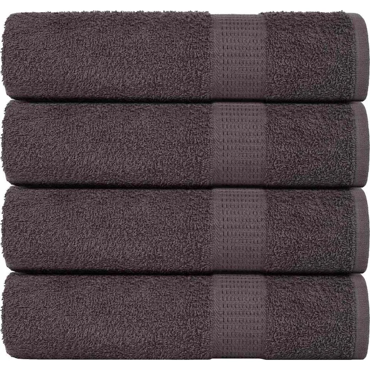 vidaXL Handtücher FROGN 4 Stk. Anthrazit 50x100 cm 360 g/m² 136682 – Bild 1