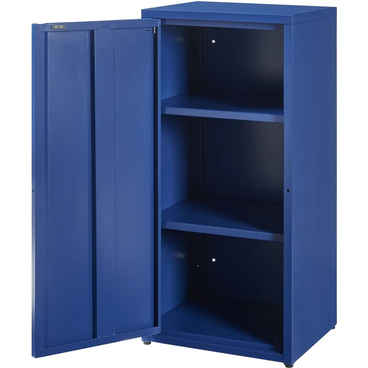[en. casa] 'Burlöv' Metallschrank, Stahl, 88 x 40 x 35 cm, Blau – Bild 4