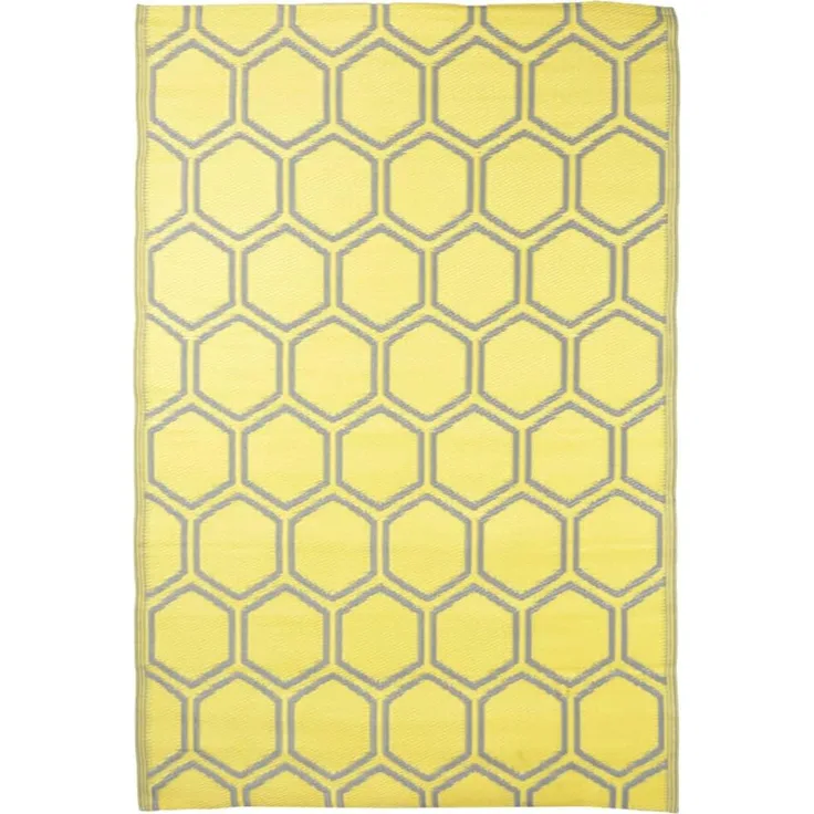 Esschert Design Outdoor-Teppich 182x122 cm Wabenmuster