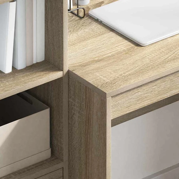 vidaXL Schreibtisch Sonoma-Eiche 100 x 50 x 76 cm 869444 – Bild 3