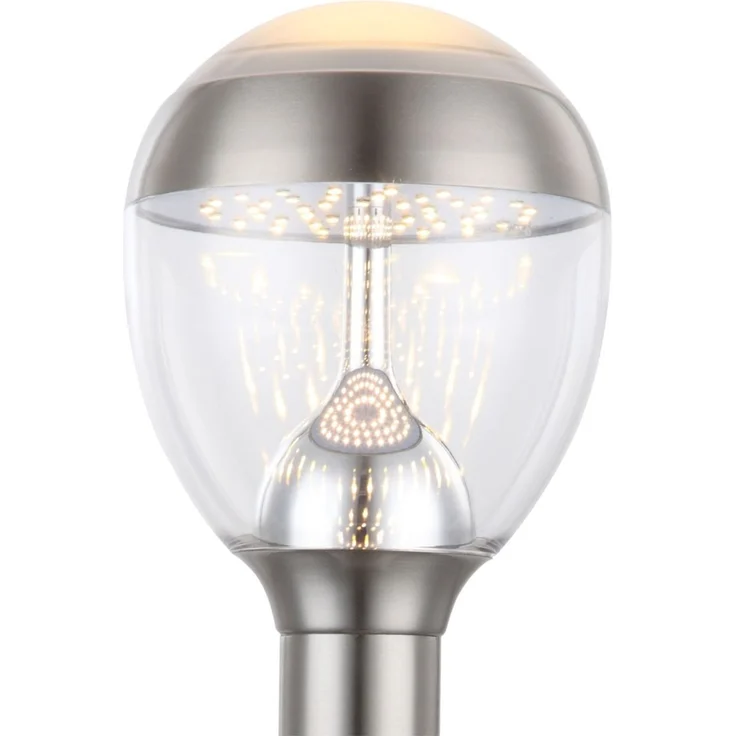 LED Stehleuchte, Außen, Edelstahl, klar, H 59 cm – Bild 6