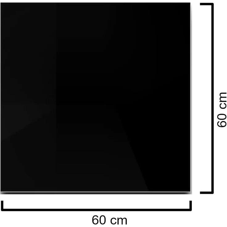 HOOZ Tischplatte Kaminplatte (Schwarz, 1 St, ESG-Sicherheitsglas), mit hochwertigem Facettenschliff – Bild 2