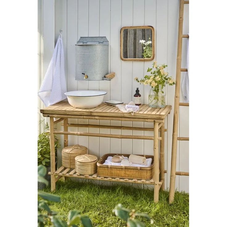 Ib Laursen - 2er Korb Set mit Deckel Dekokorb Körbe Dekokörbe Rattan 30043-00 – Bild 3