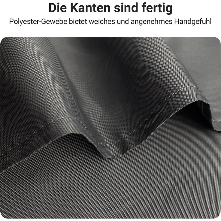 Duschvorhang Dunkelgrau 200x240cm Antischimmel Textil Wasserabweisend – Bild 5