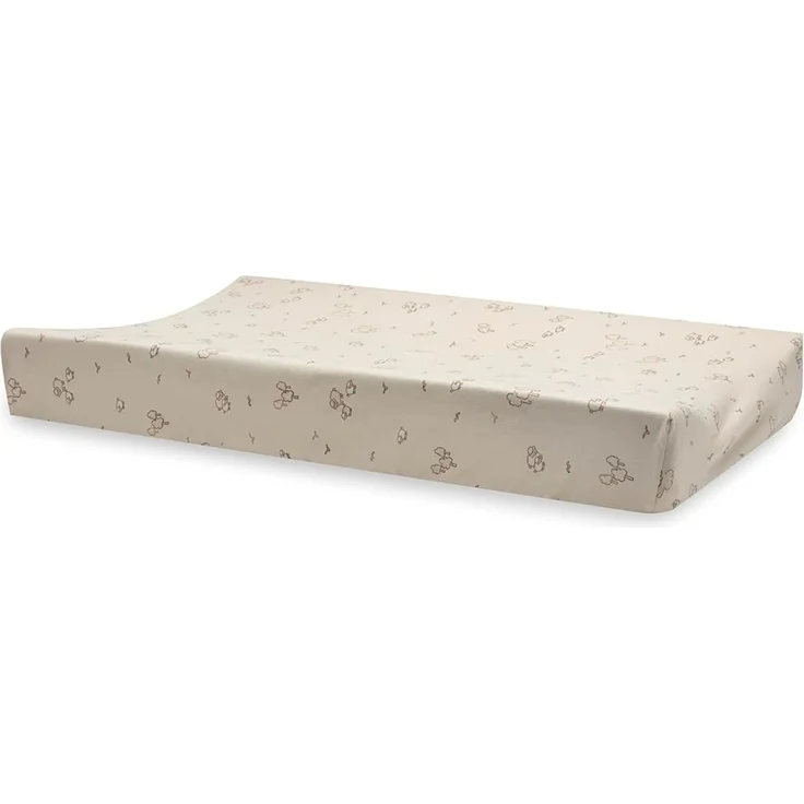 Jollein Bezug Wickelauflage Jersey - 50x70 cm - Woolly | 100% Baumwolle, Weich & Elastisch, Oeko-Tex Zertifiziert – Bild 1