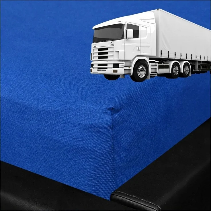 BETTWARENSHOP Spannbettlaken LKW Truck, Jersey, Gummizug: Rundumgummi, (1 Stück), für die Fernfahrer Schlafkabine – Bild 3