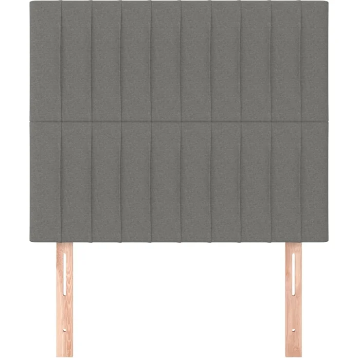 vidaXL Kopfteile 2 Stk. Dunkelgrau 90x5x78/88 cm Stoff 3116553 – Bild 3