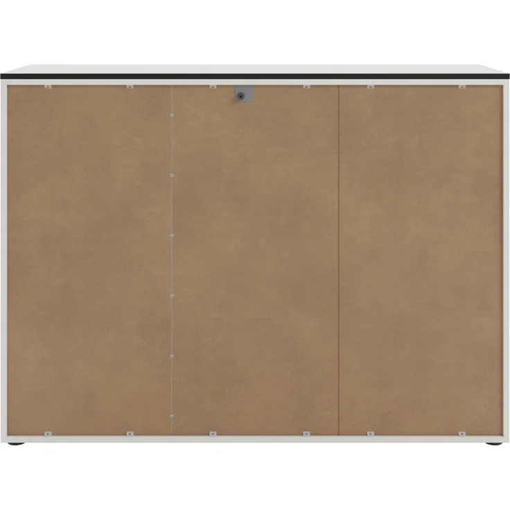 Novel 'SOUL' Sideboard, Holznachbildung weiß, 135 x 99.8 x 40 cm, mit Softclose und Schubladen – Bild 2