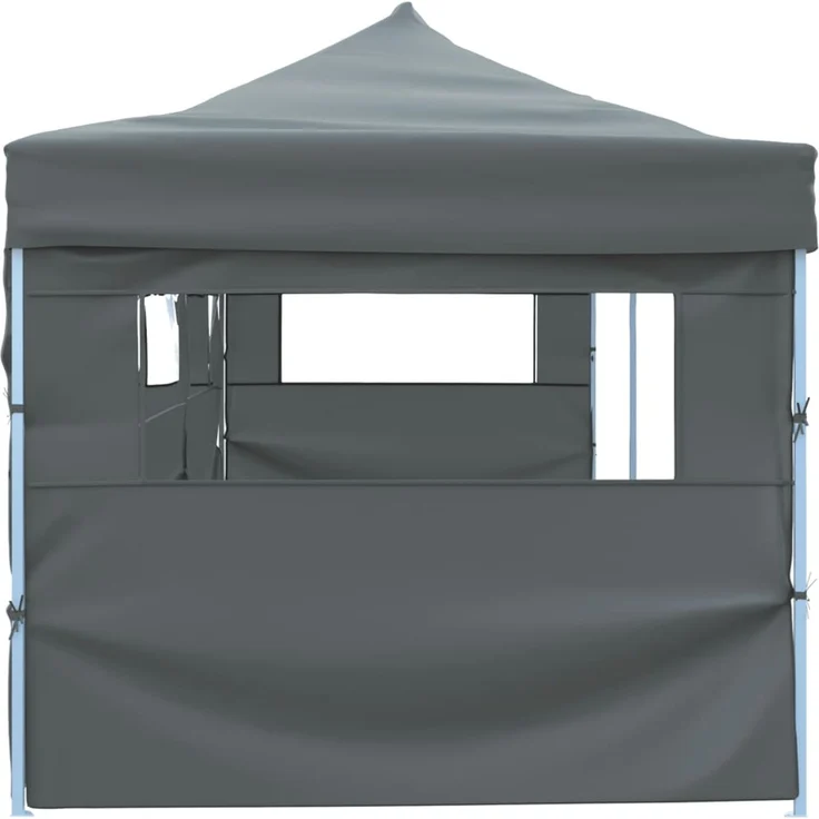 Faltzelt Partyzelt Pop-Up, Pavillon mit 5 Seitenwänden 870x291x315 cm Anthrazit – Bild 3