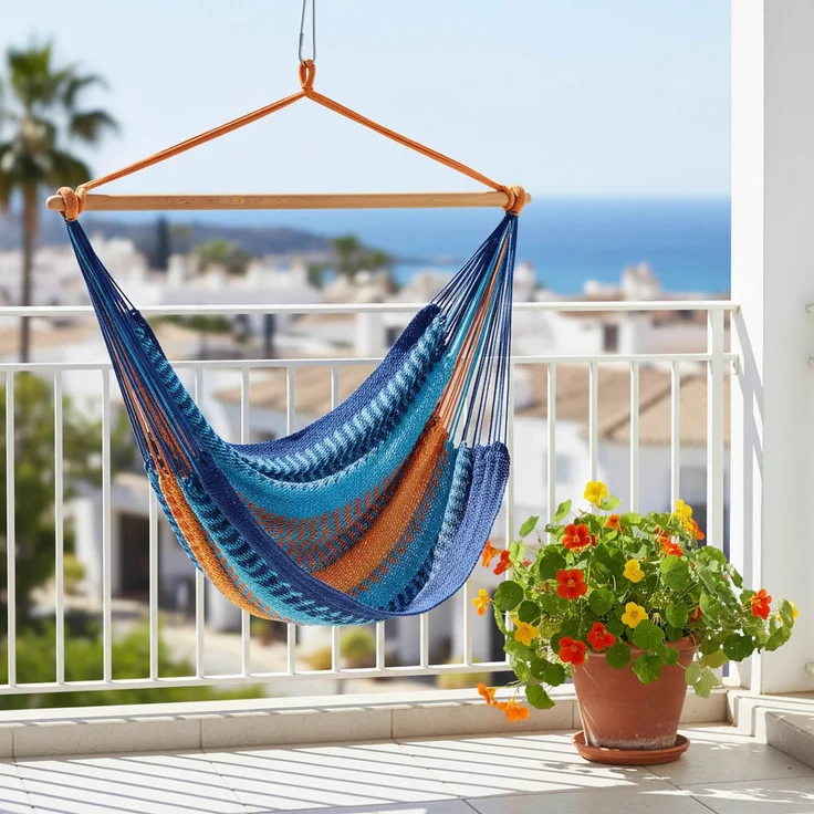MacaMex Vela azure, breeze, 140x260 cm – Bild 4