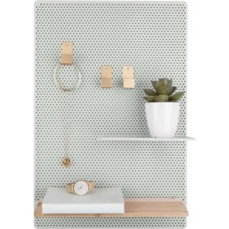 Present Time Perky Mesh Memoboard - Grayed Jade Gr