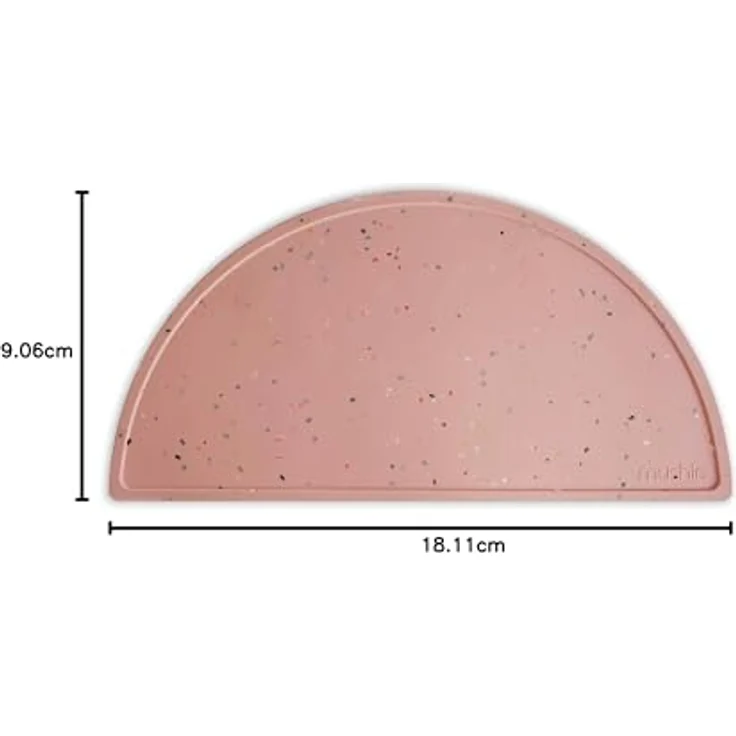 Mushie Silikon Matte / Platzdeckchen Powder Pink Confetti – Bild 10