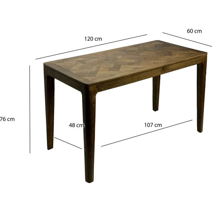 FINEBUY Esstisch FB77681 Esszimmertisch Küchentisch 6 Personen Holztisch Esszimmer (Natürliches Holzdesign mit klarer Form), Kompakte Tischlösung für kleine Essbereiche – Bild 3