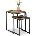 Beistelltisch 2er Set Holzoptik