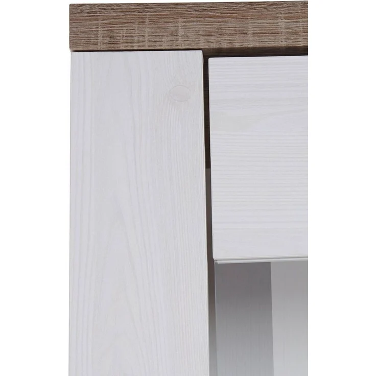 Home affaire Wohnwand Larona, Anbauwand, Set 4 Teilig, (Set, 4-St), bestehend aus 1 TV-Board, 1 Highboard, 1 Vitrine, 1 Wandregal – Bild 3