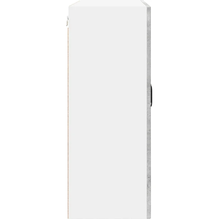 vidaXL Wandglas-Schrank PORTO Betongrau 80 x 31 x 80 cm Holzwerkstoff 885418 – Bild 7
