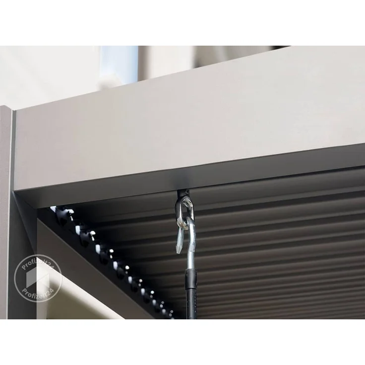 PRIMEYARD Pergola, Aluminium / Stahl grau, 3x3 m – Bild 8